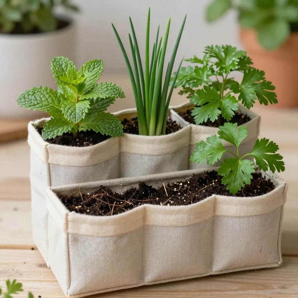 Herb garden layout planning
